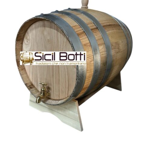Botte/Botti 20 Litri Castagno Rubinetto Ottone